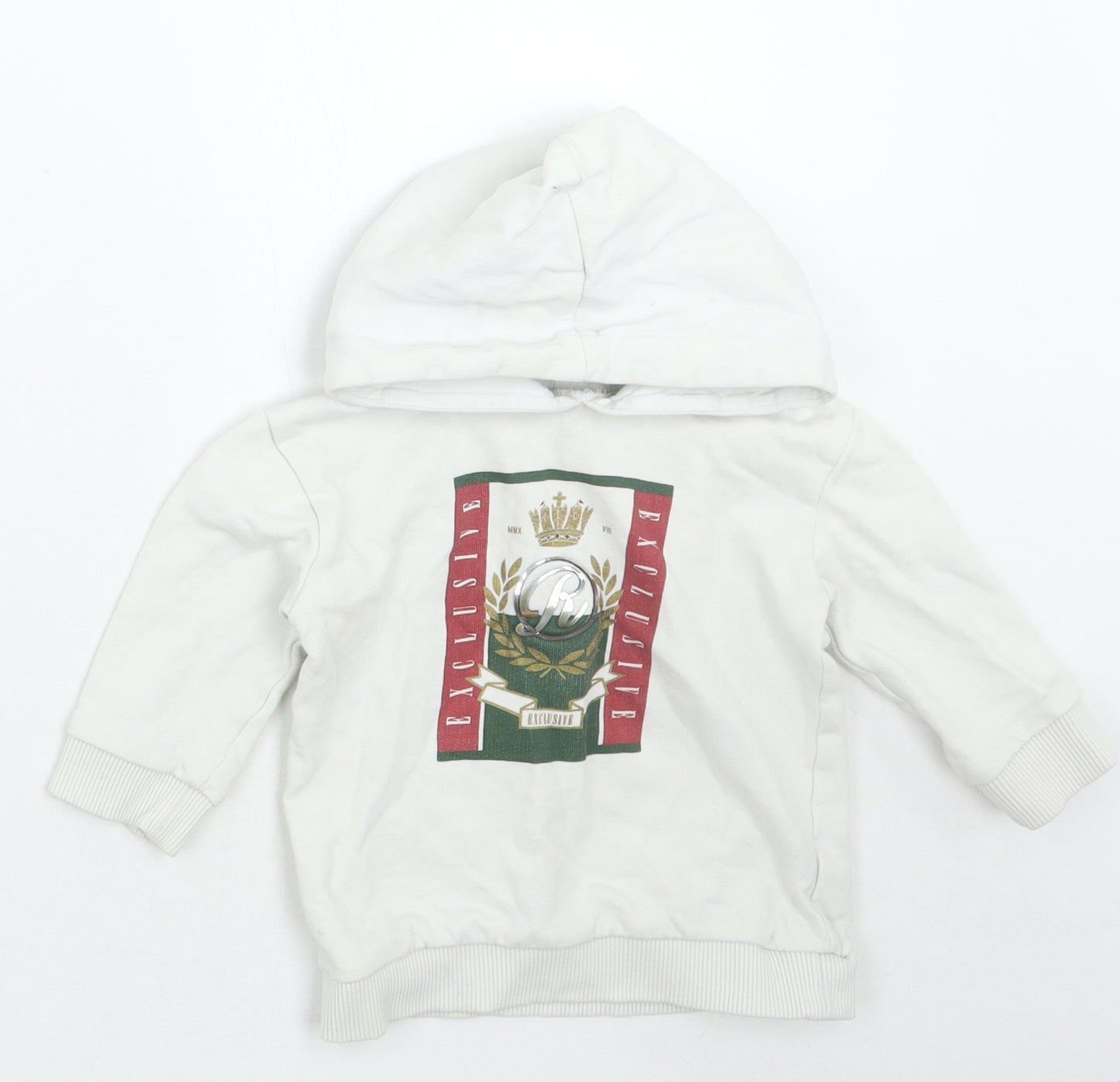 River Island Girls White   Pullover Jumper Size 12-18 Months