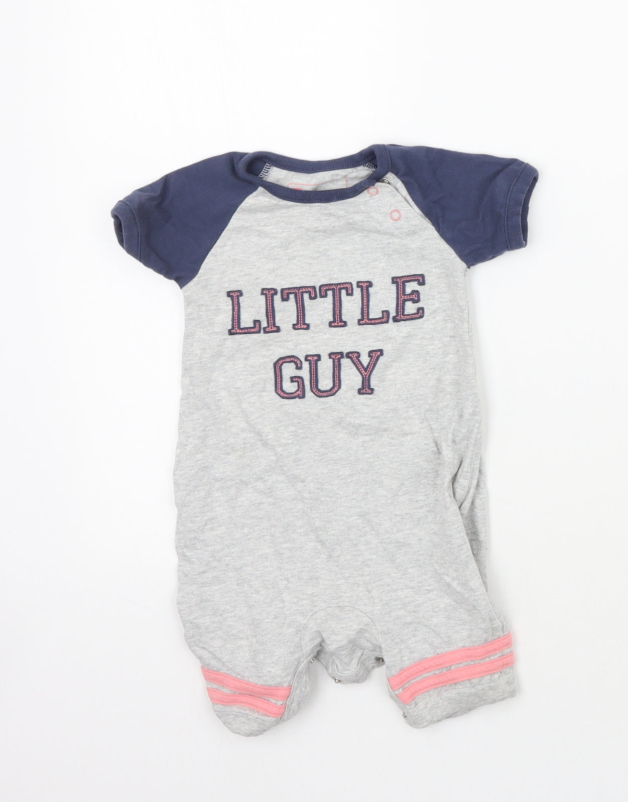TU Boys Grey   Babygrow One-Piece Size 9-12 Months