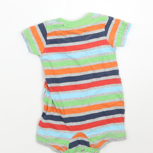TU Baby Green Striped  Catsuit One-Piece Size 0-3 Months