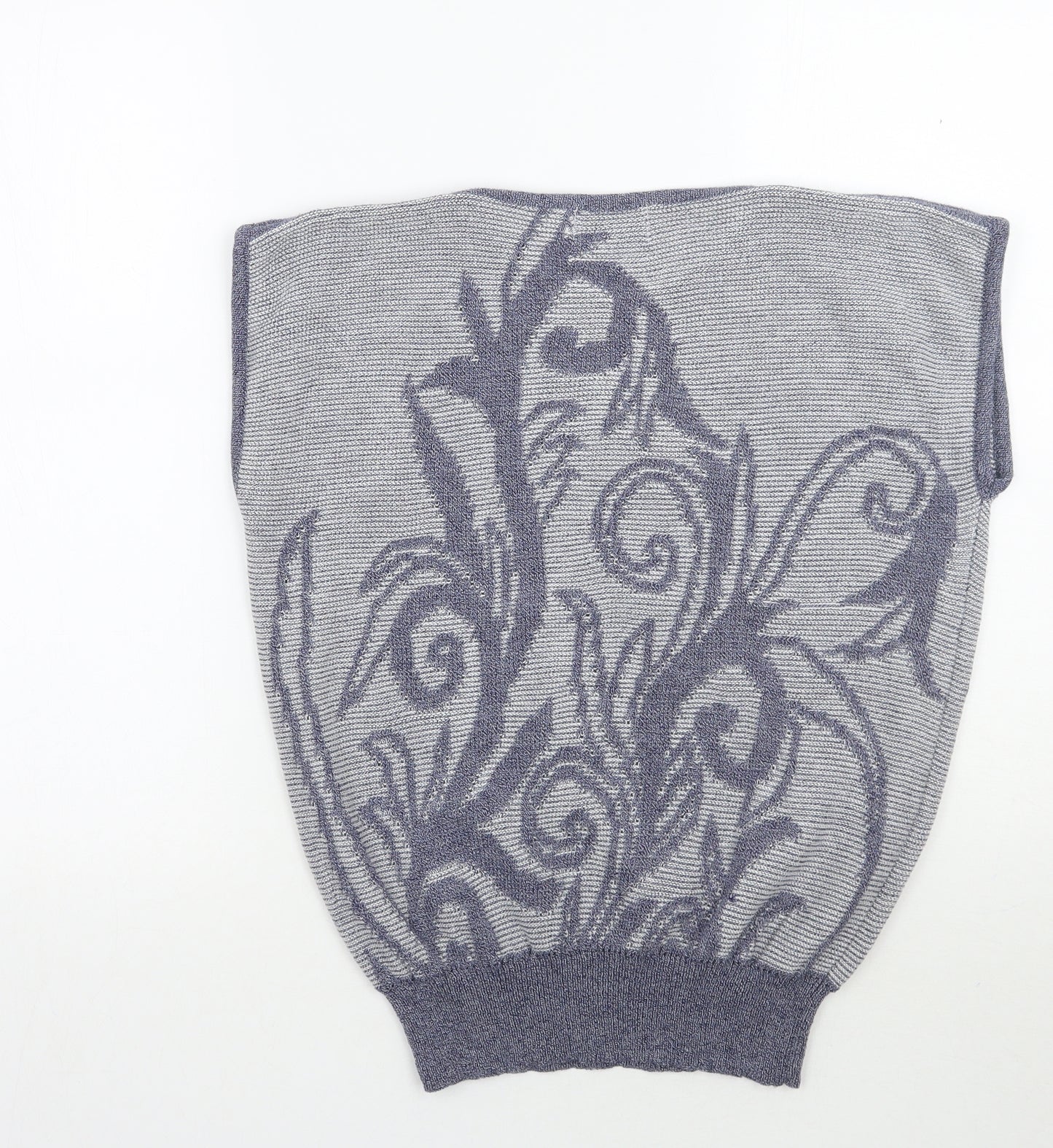 Emreco Womens Blue Floral  Pullover Jumper One Size