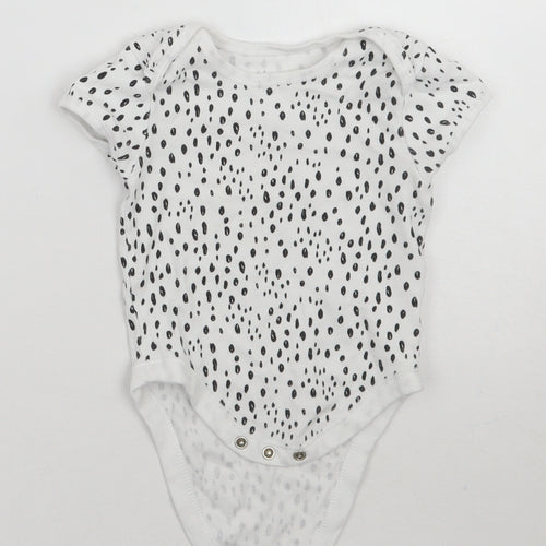 Primark Girls White Animal Print  Babygrow One-Piece Size 9-12 Months