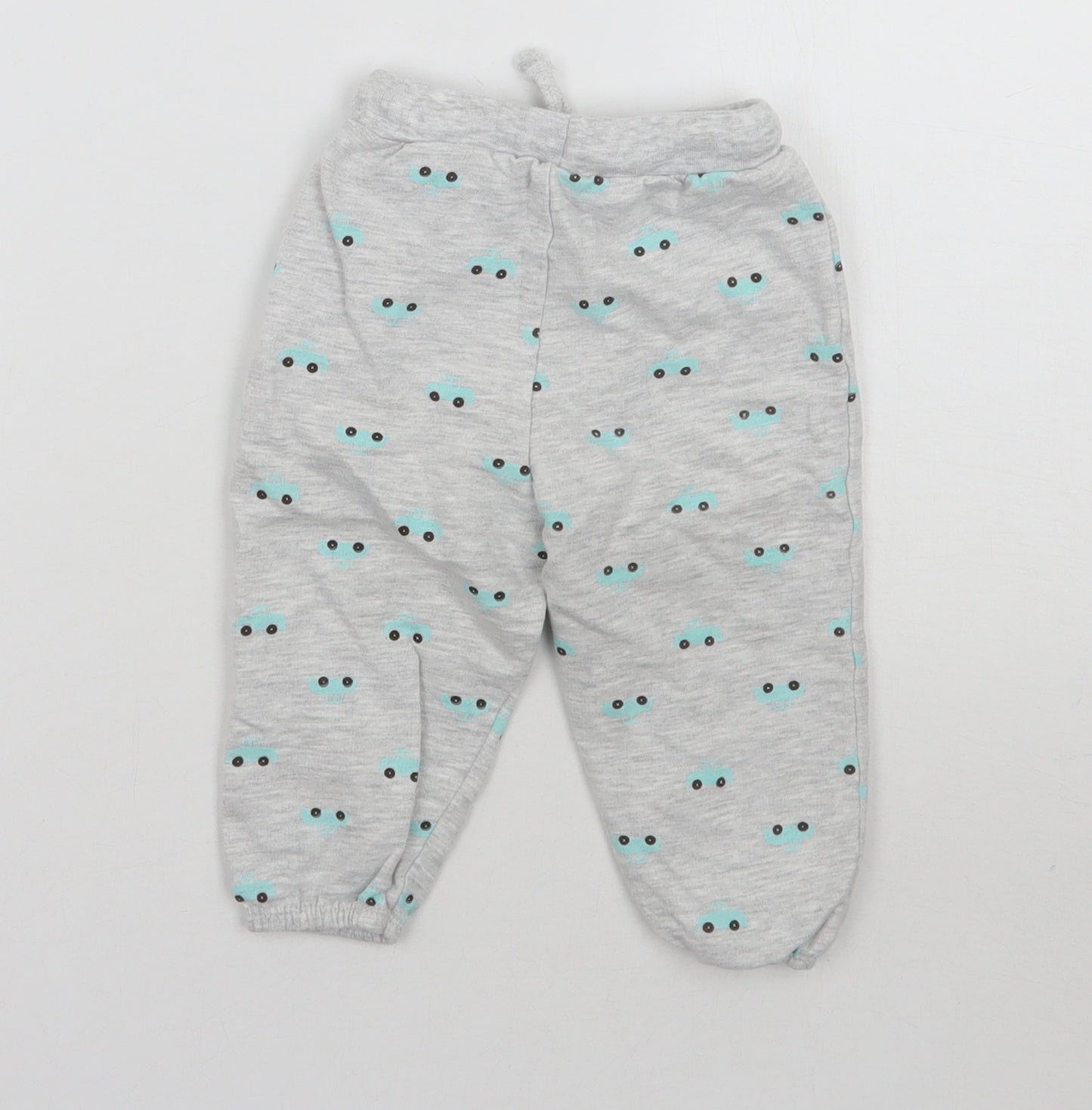 Very Baby Grey Geometric  Sweatpants Trousers Size 9-12 Months