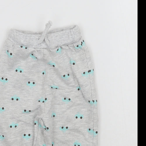 Very Baby Grey Geometric  Sweatpants Trousers Size 9-12 Months