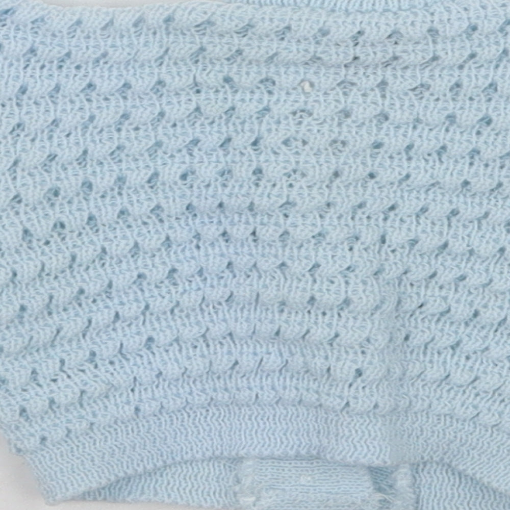 Baby prem Girls Blue   Cardigan Jumper Size 0-3 Months