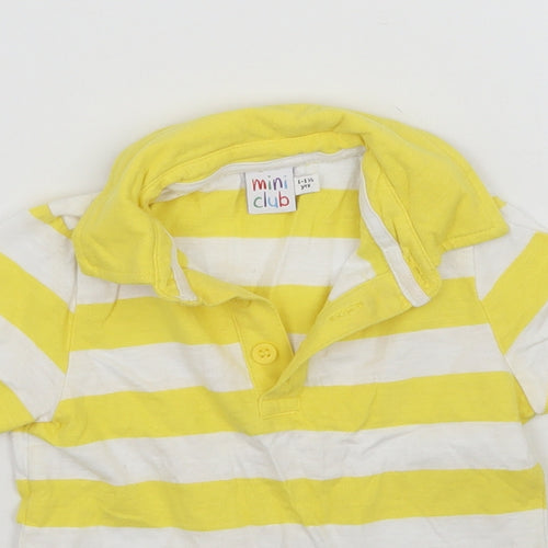 Mini Club Baby Yellow Striped  Basic Polo Size 12-18 Months