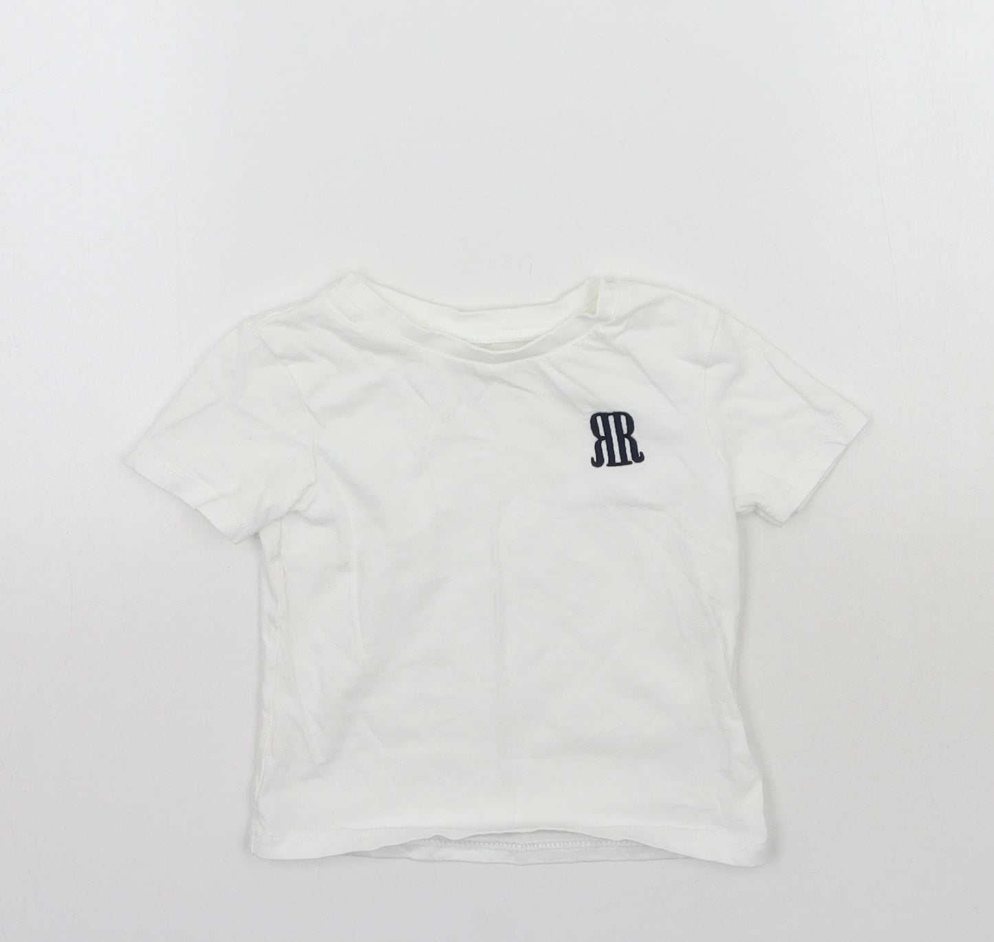 River Island Baby White   Basic T-Shirt Size 9-12 Months