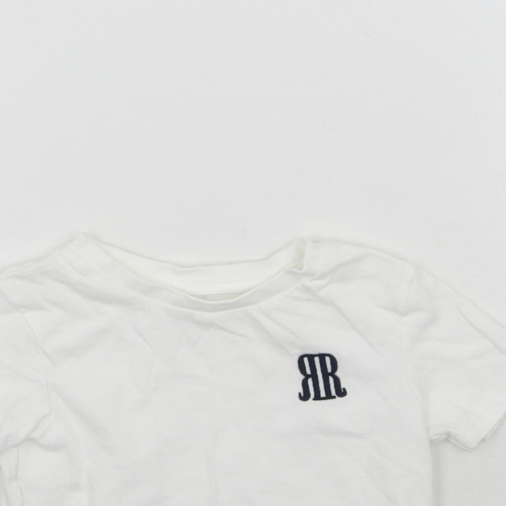 River Island Baby White   Basic T-Shirt Size 9-12 Months