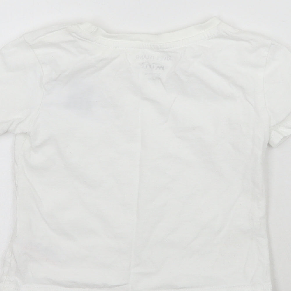 River Island Baby White   Basic T-Shirt Size 9-12 Months