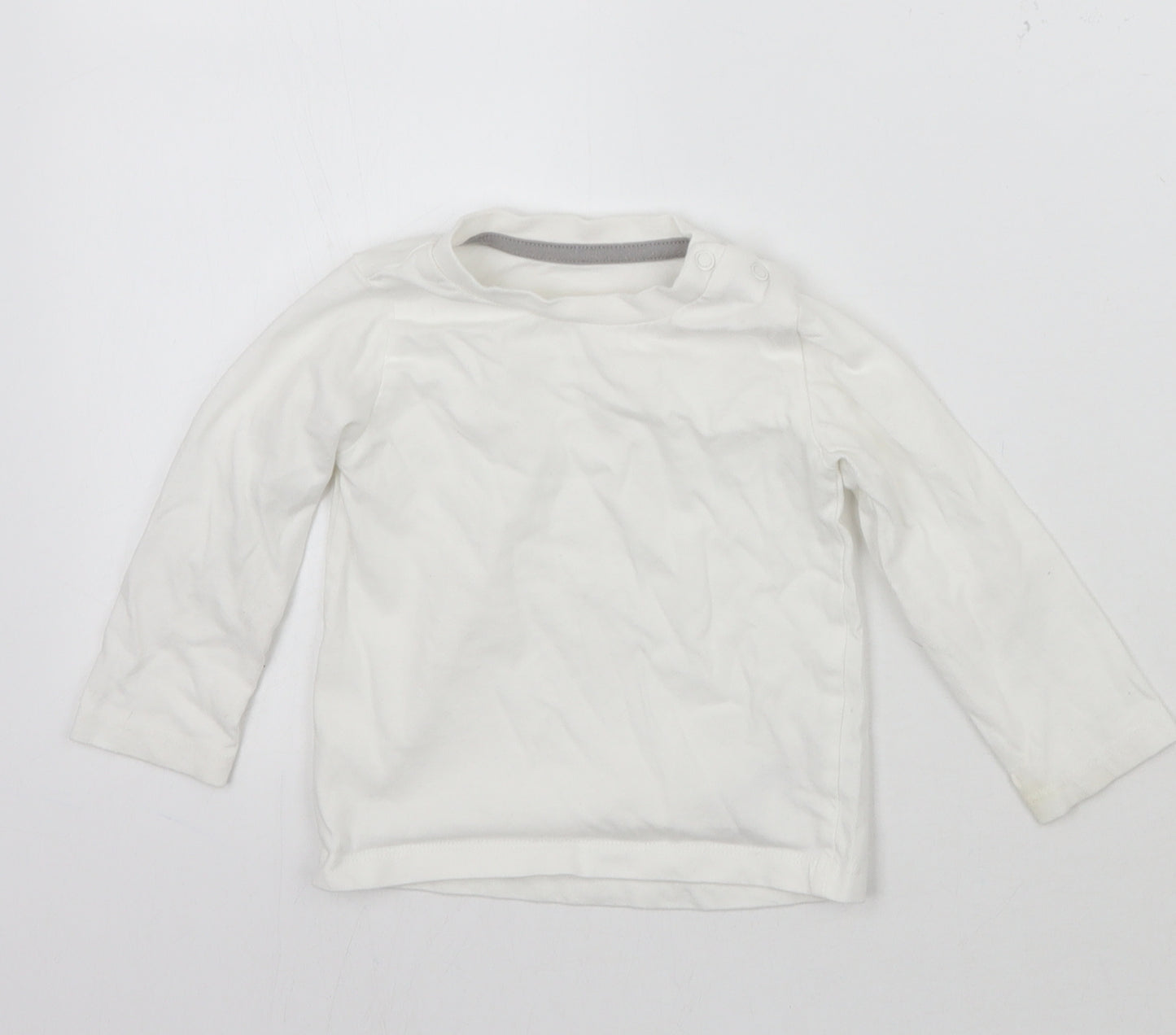 Nutmeg Baby White   Basic T-Shirt Size 9-12 Months