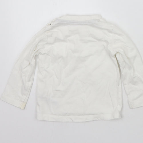 Nutmeg Baby White   Basic T-Shirt Size 9-12 Months