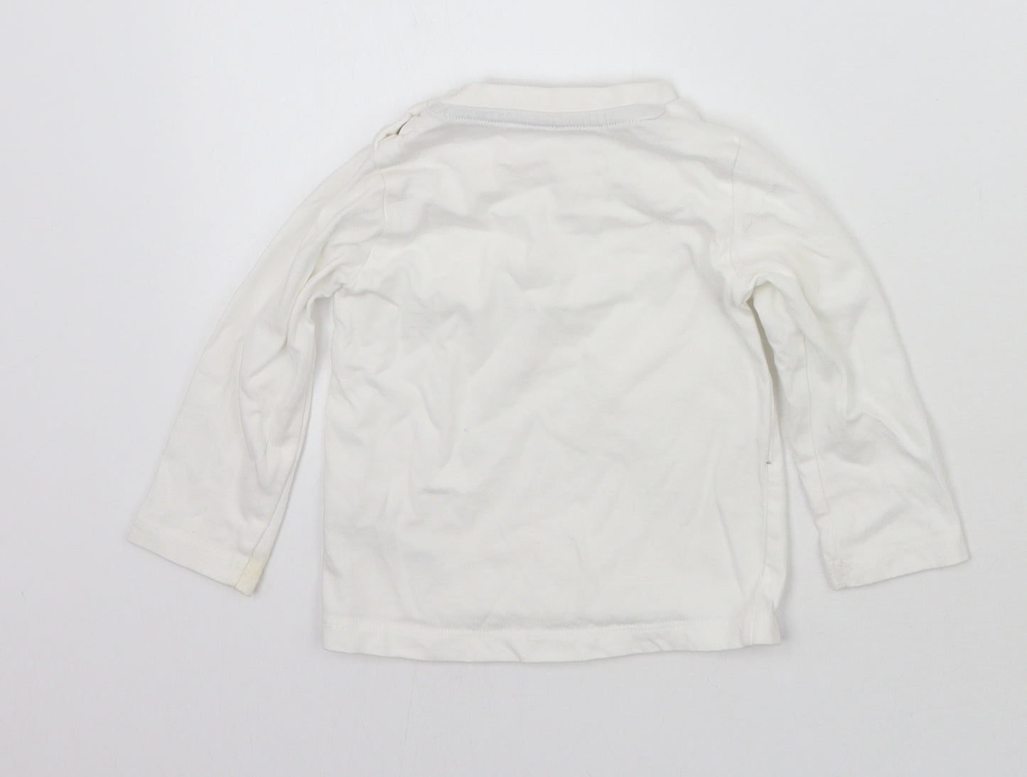 Nutmeg Baby White   Basic T-Shirt Size 9-12 Months