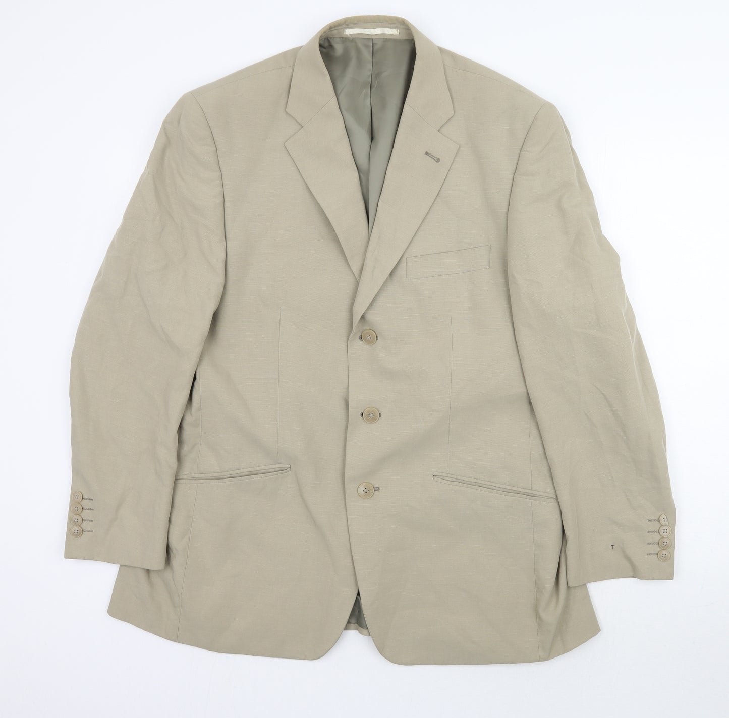 TU Mens Beige   Jacket Suit Jacket Size 42