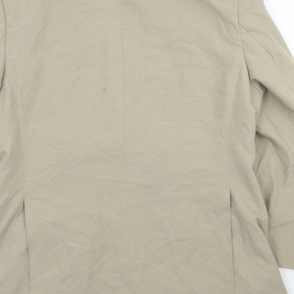 TU Mens Beige   Jacket Suit Jacket Size 42