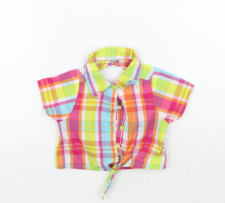 Penny m Girls Multicoloured Check  Basic Button-Up Size 24 Months