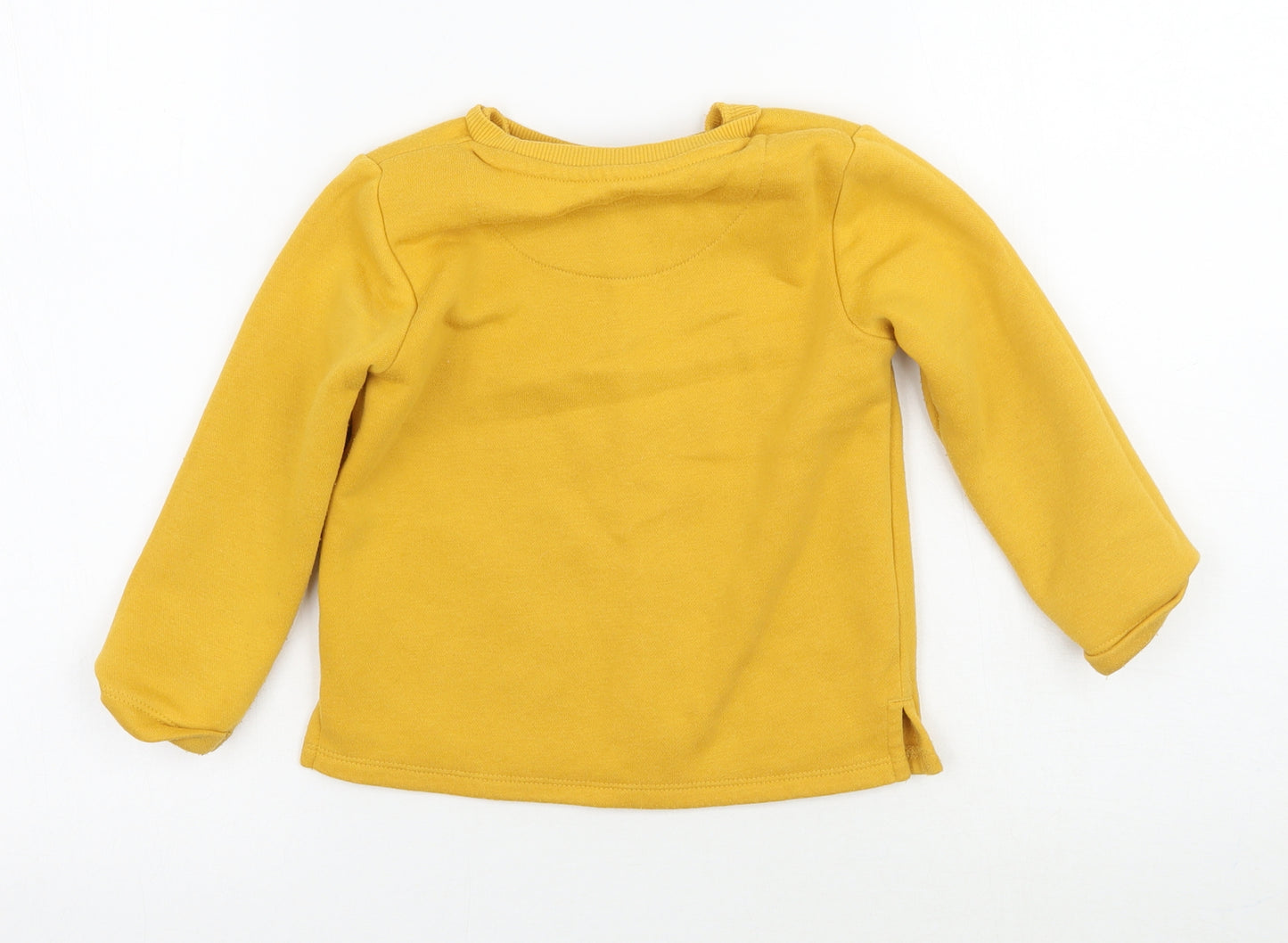 F&F Girls Yellow   Pullover Jumper Size 2-3 Years