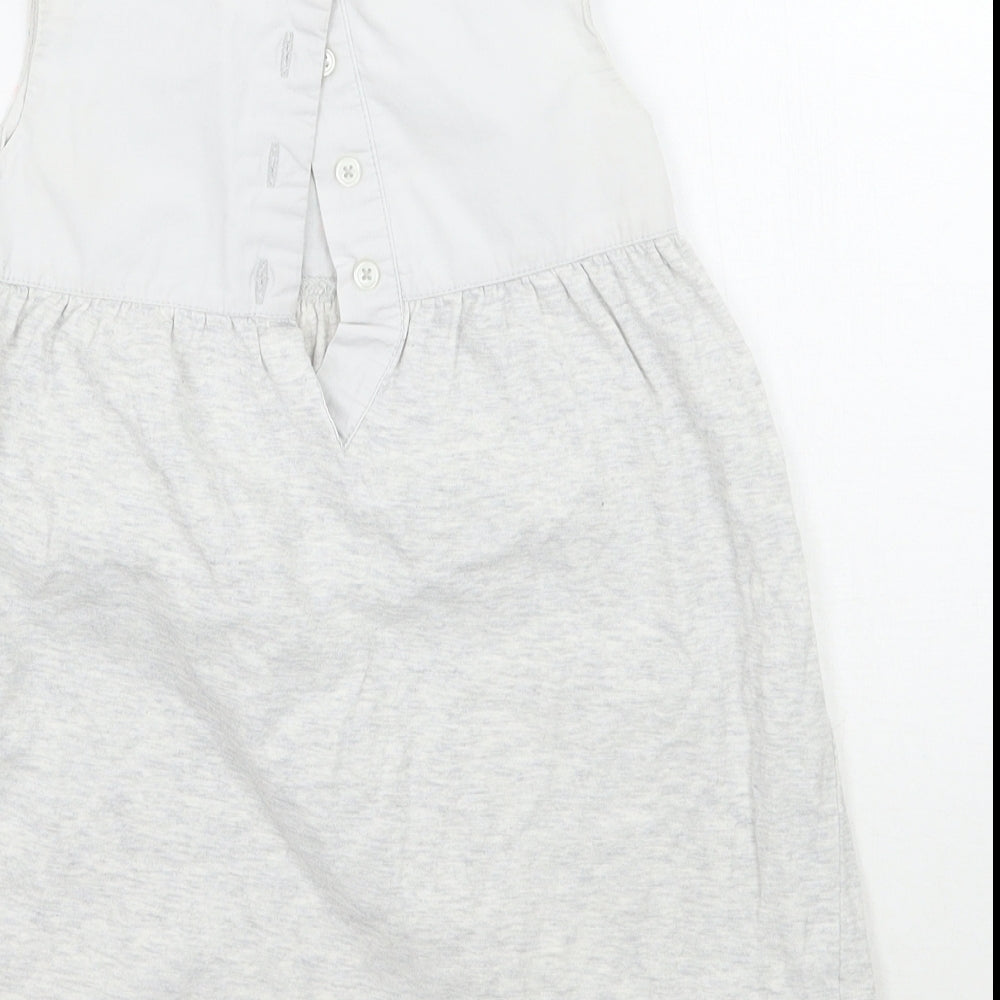 Matalan Girls Grey Geometric  A-Line  Size 2-3 Years