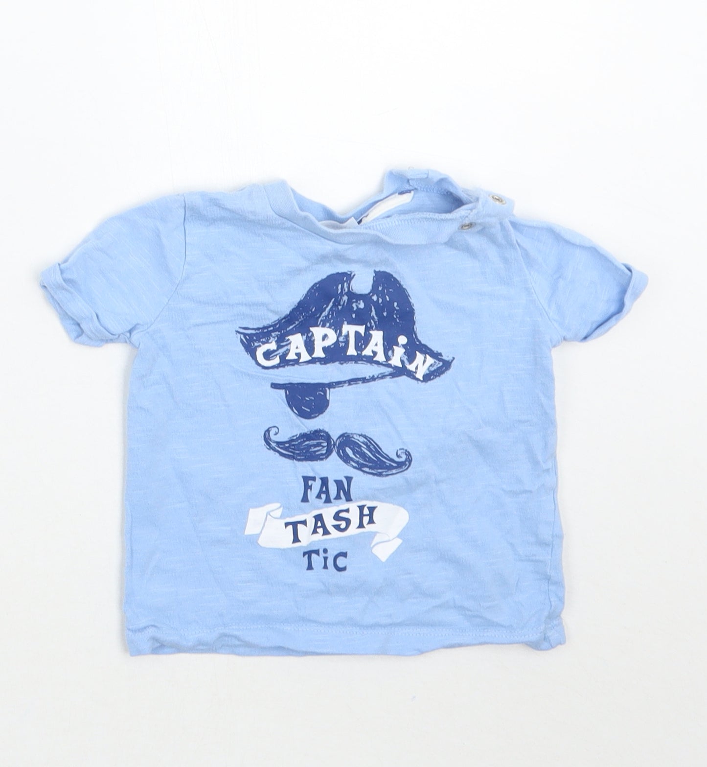 F&F Boys Blue   Basic T-Shirt Size 3-6 Months