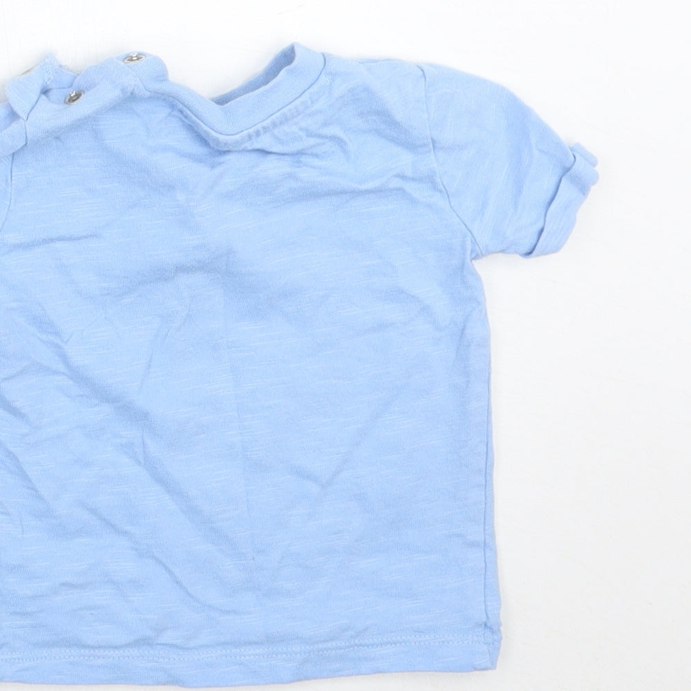 F&F Boys Blue   Basic T-Shirt Size 3-6 Months