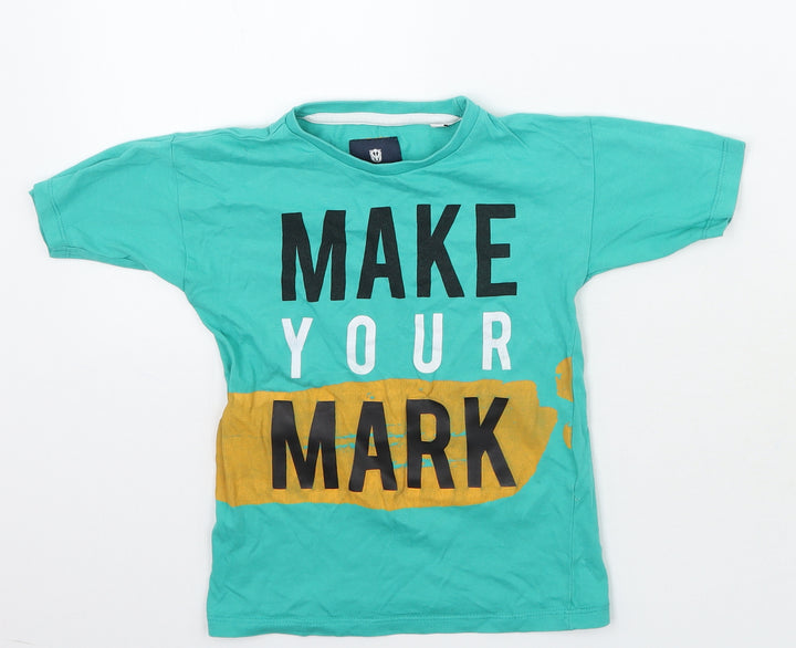 Steel & Jelly Boys Green   Basic T-Shirt Size 2-3 Years