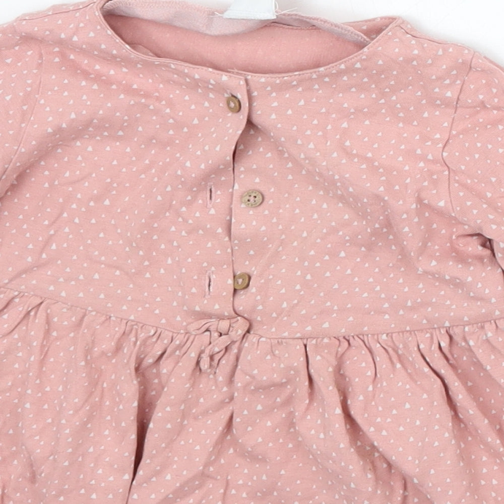 NEXT Girls Pink Polka Dot  A-Line  Size 9-12 Months