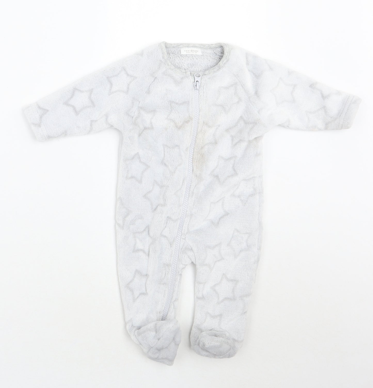 NEXT Baby Grey Geometric  Babygrow One-Piece Size 0-3 Months