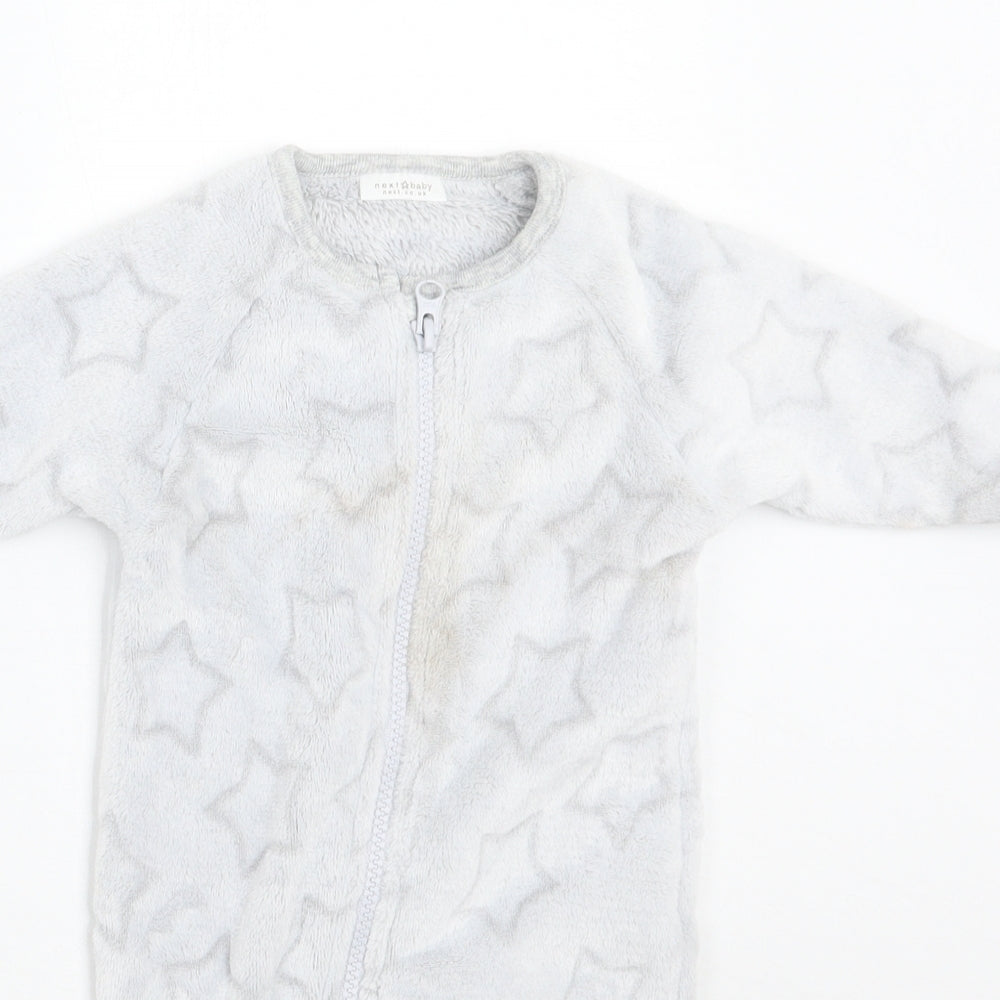 NEXT Baby Grey Geometric  Babygrow One-Piece Size 0-3 Months