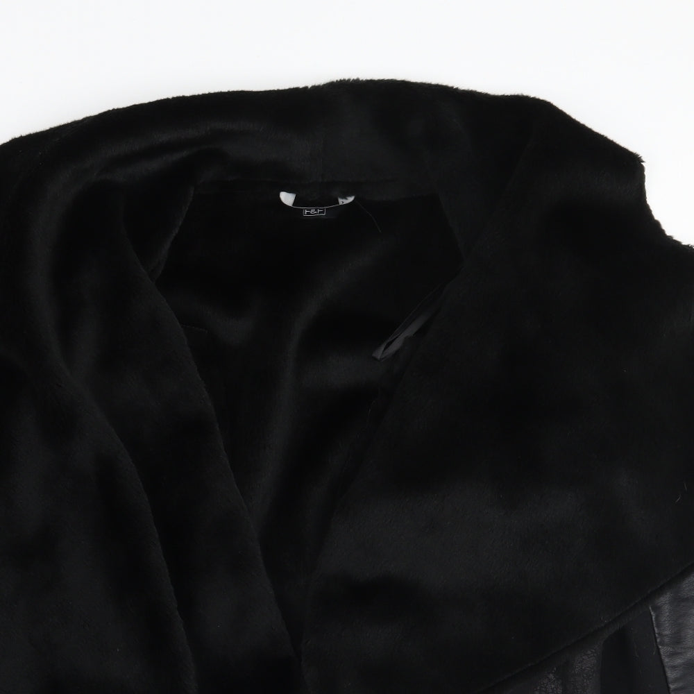 F&F Womens Black   Jacket Coat Size 6