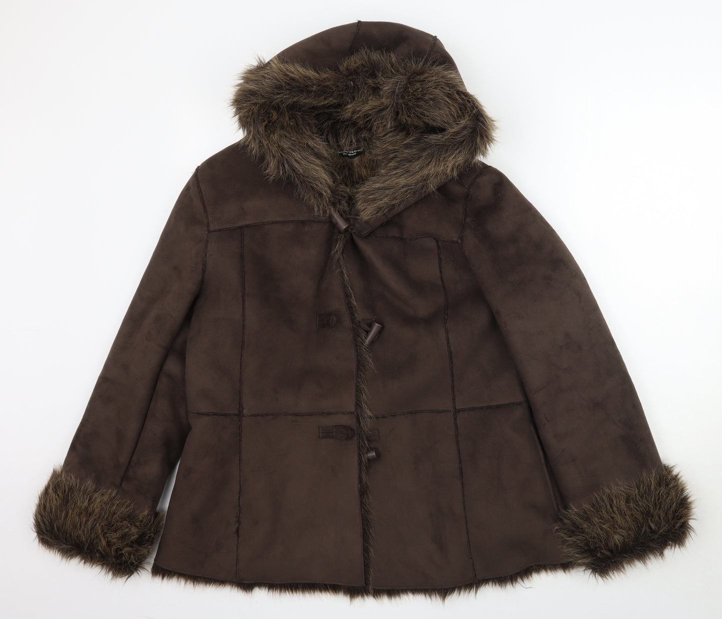 Dorothy Perkins Womens Brown   Jacket Coat Size 18