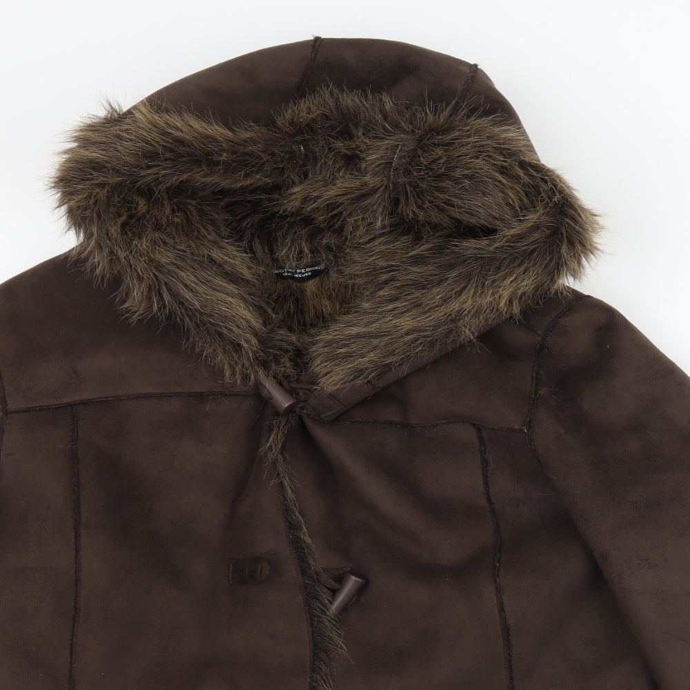Dorothy Perkins Womens Brown   Jacket Coat Size 18