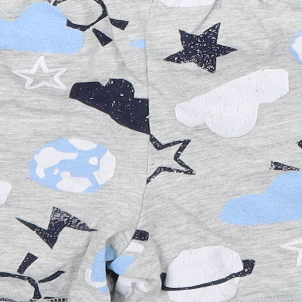 George Boys Grey Geometric  Sweat Shorts Size 3-4 Years