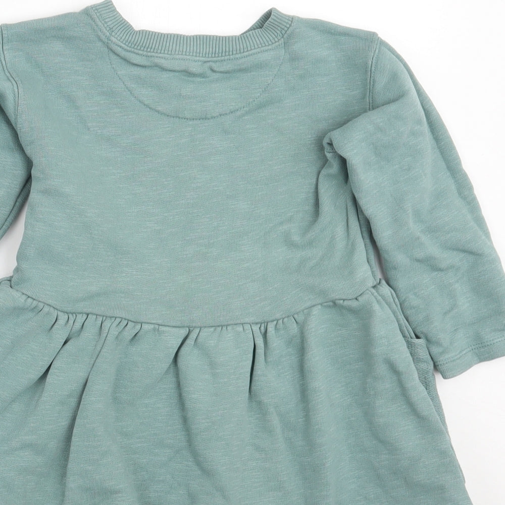 Kidly Girls Green   Pullover Jumper Size 9-12 Months