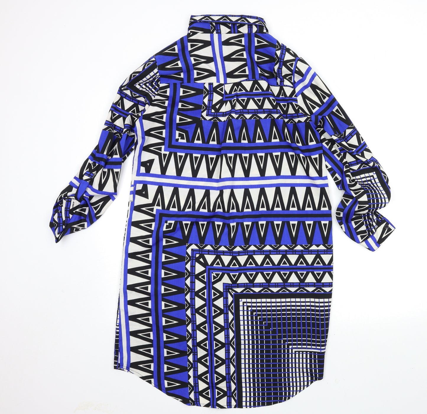 AX Paris Womens Multicoloured Argyle/Diamond  Shirt Dress  Size 10