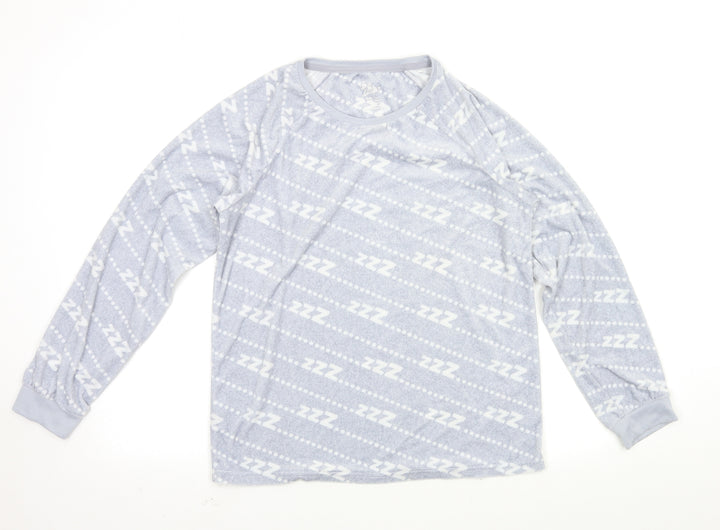 Love To Lounge Womens Grey Solid  Kimono Pyjama Top Size XS