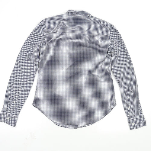 Abercrombie & Fitch Womens Blue Check  Basic Button-Up Size XS