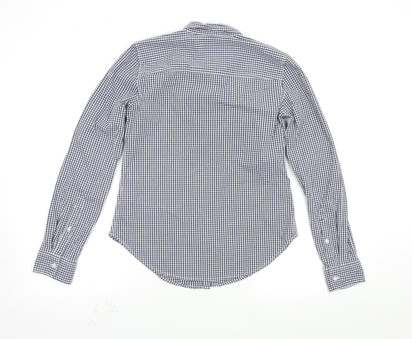 Abercrombie & Fitch Womens Blue Check  Basic Button-Up Size XS