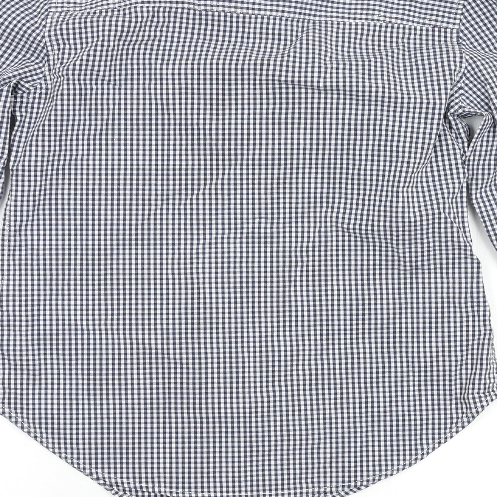 Abercrombie & Fitch Womens Blue Check  Basic Button-Up Size XS