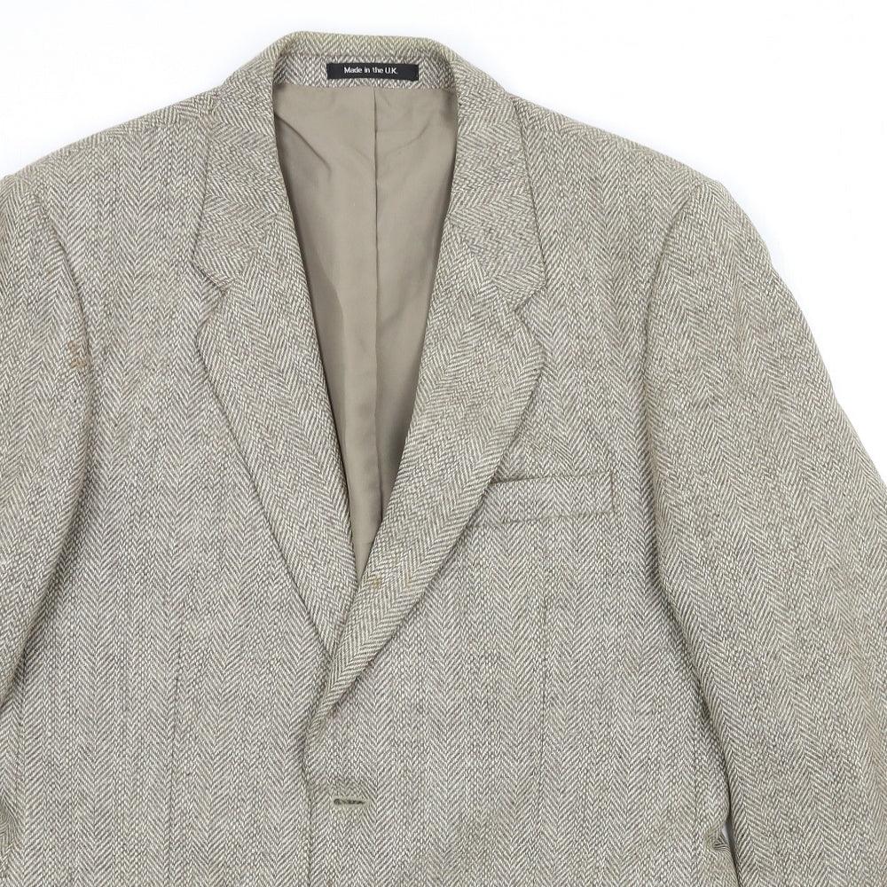 Preworn Mens Beige   Jacket Blazer Size 40