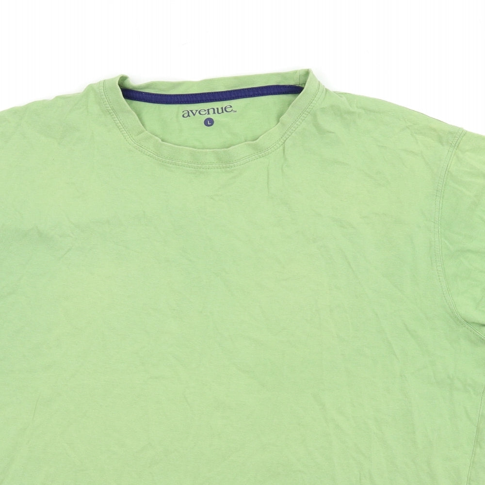 Avenue Mens Green    T-Shirt Size L
