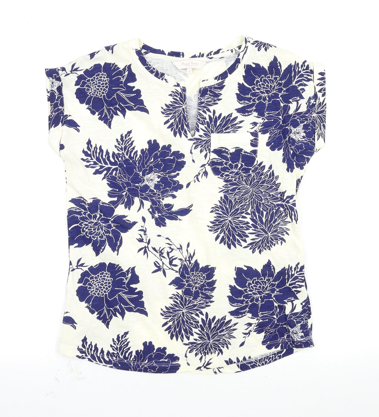 Part Two Womens Multicoloured Floral  Basic T-Shirt Size S