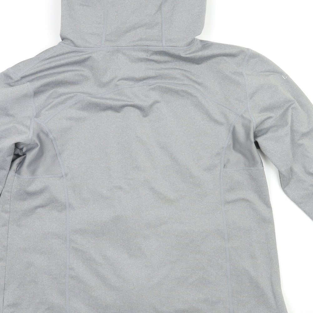 le mieux Womens Grey   Full Zip Hoodie Size L