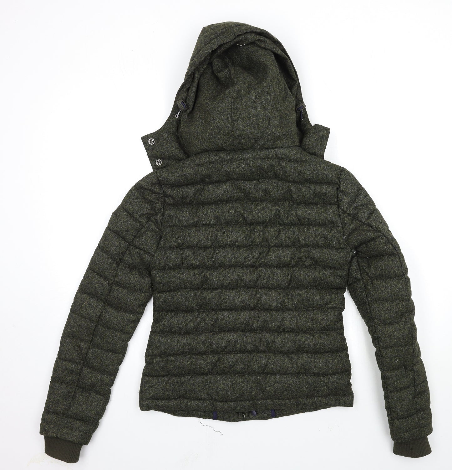 Superdry Womens Green   Puffer Jacket Coat Size XS
