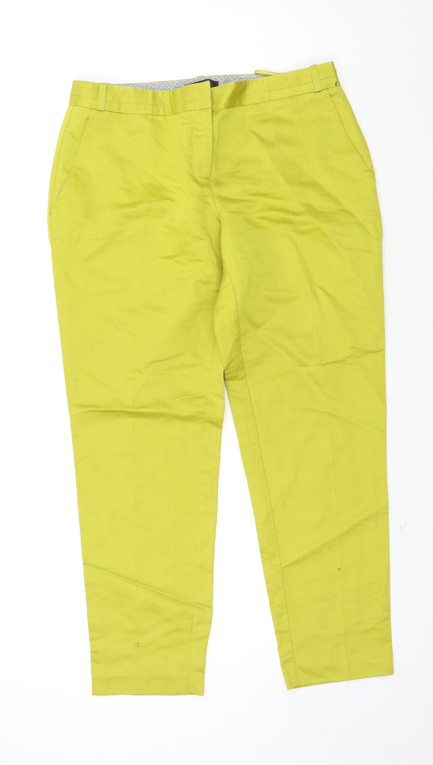 River Island Womens Yellow   Trousers  Size 10 L28 in