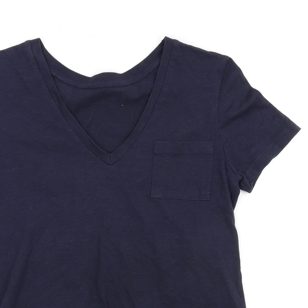 Preworn Womens Blue   Basic T-Shirt Size 6