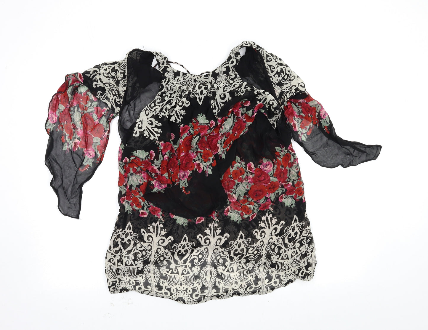 Chelsea Womens Multicoloured Argyle/Diamond  Basic Blouse Size 16