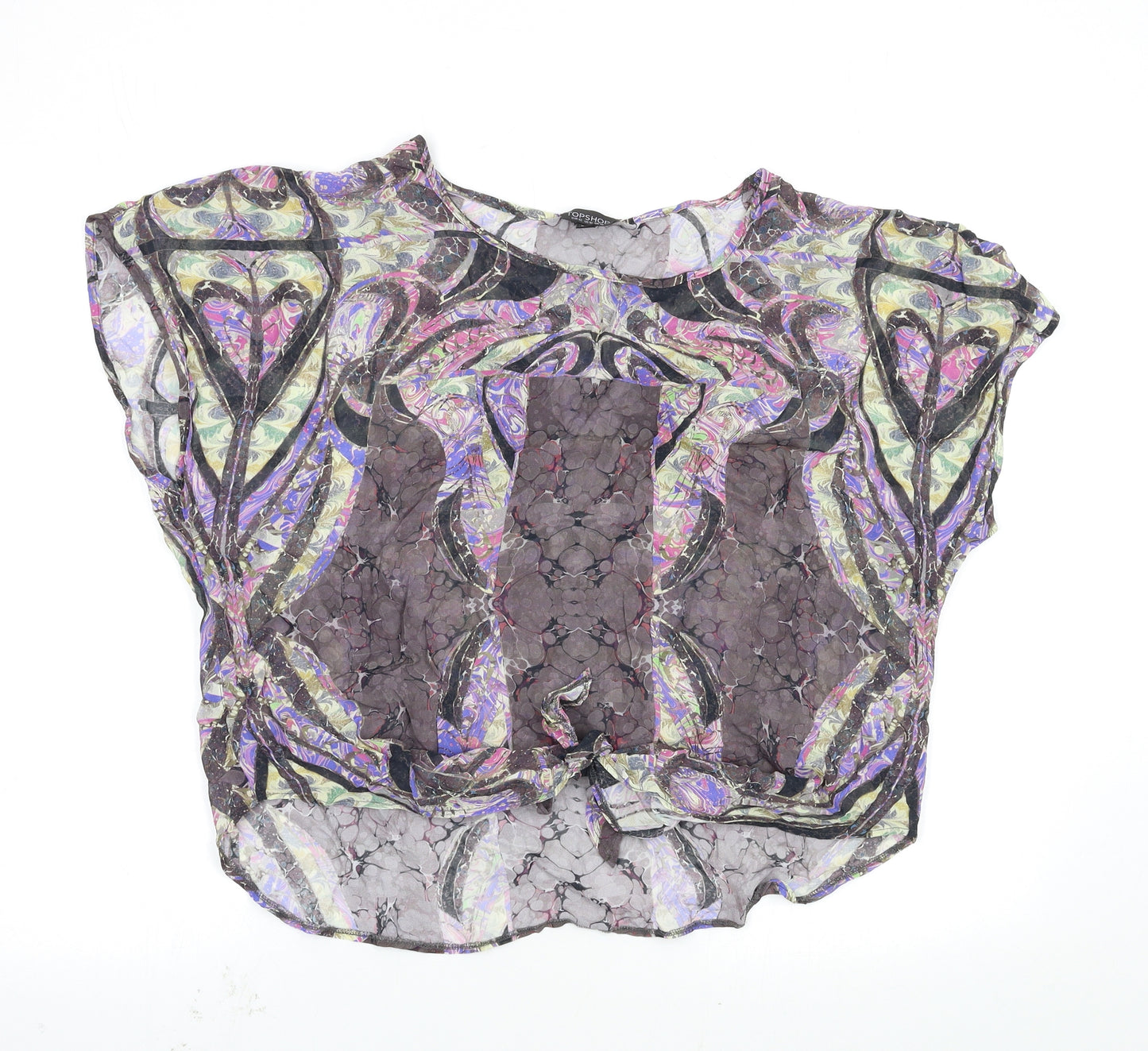 Topshop Womens Multicoloured   Basic Blouse Size 14