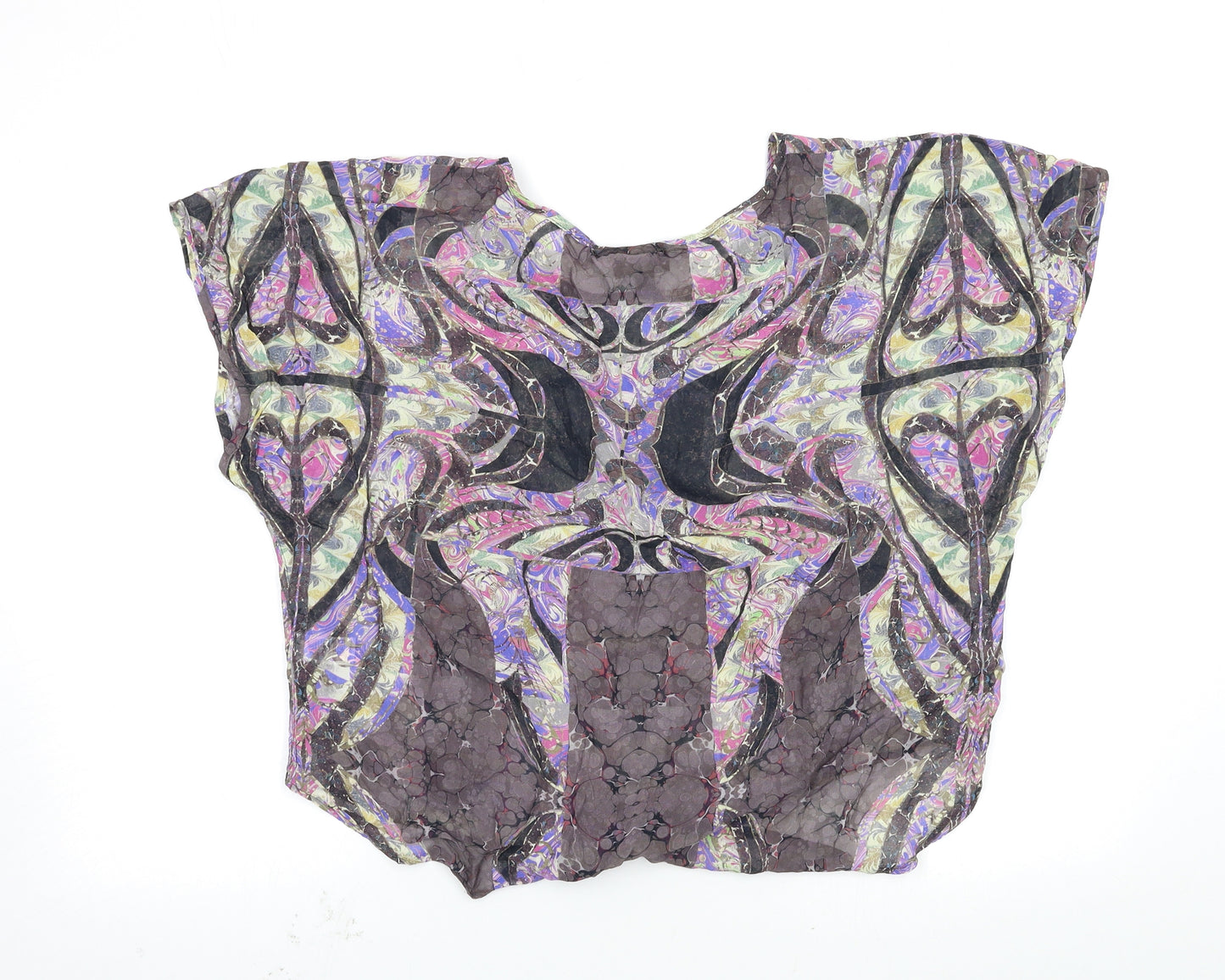 Topshop Womens Multicoloured   Basic Blouse Size 14