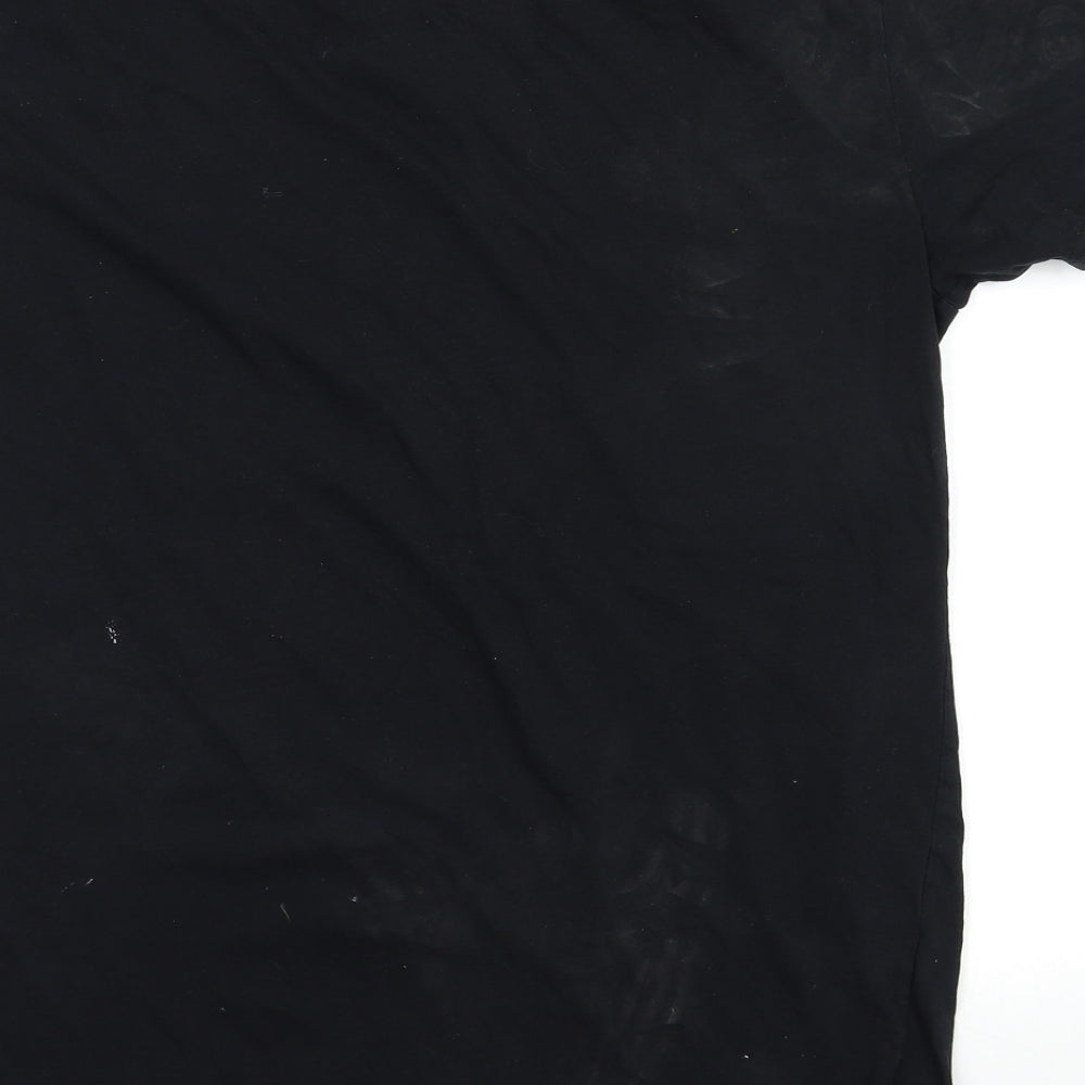 River Island Mens Black    T-Shirt Size L
