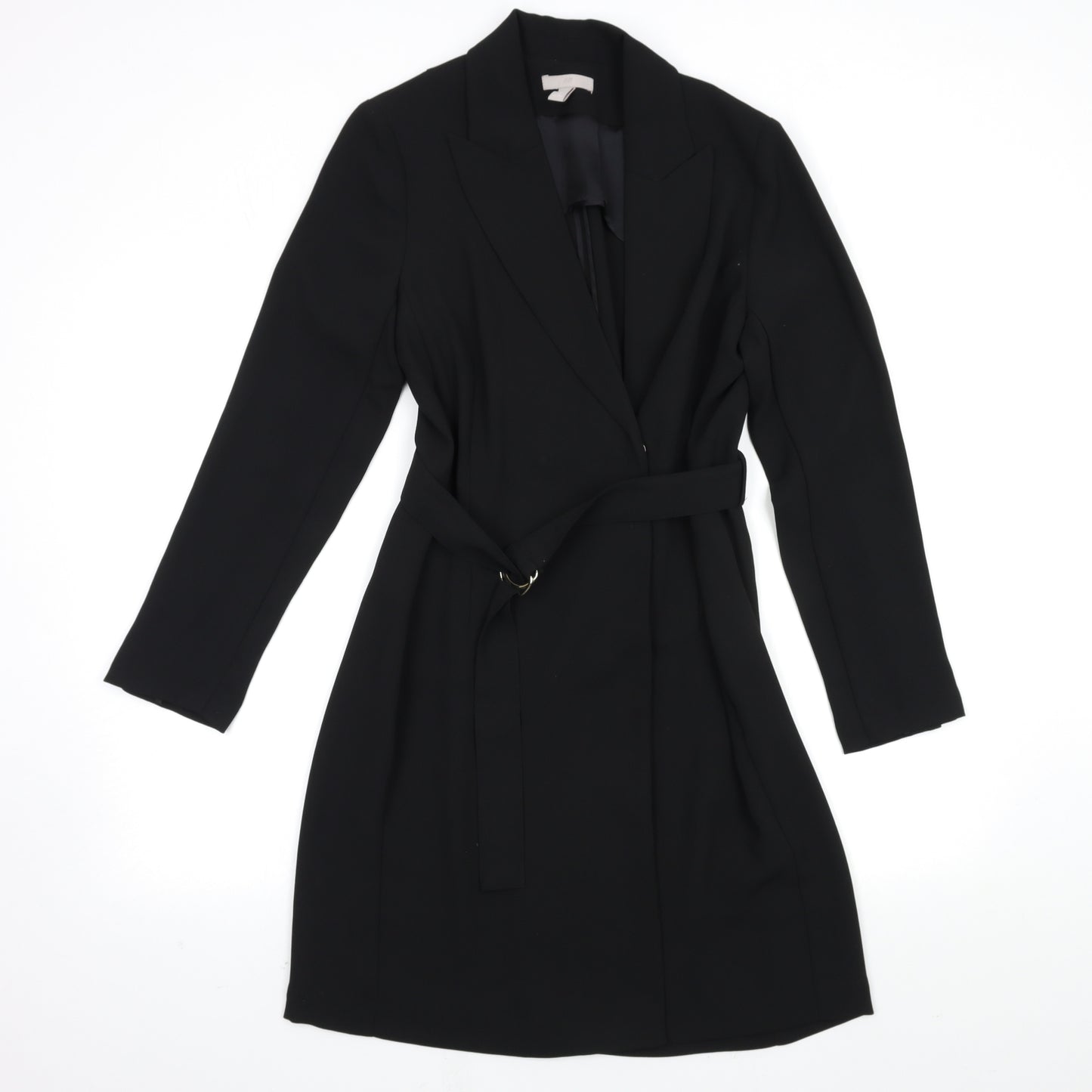 H&M Womens Black   Shirt Dress  Size 10