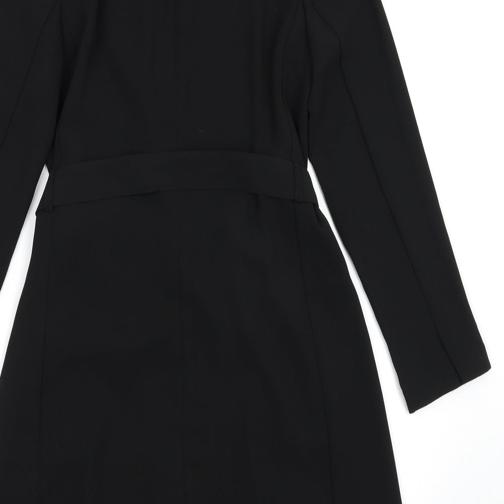 H&M Womens Black   Shirt Dress  Size 10