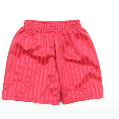 School Trends Boys Red   Sweat Shorts Size 6-7 Years